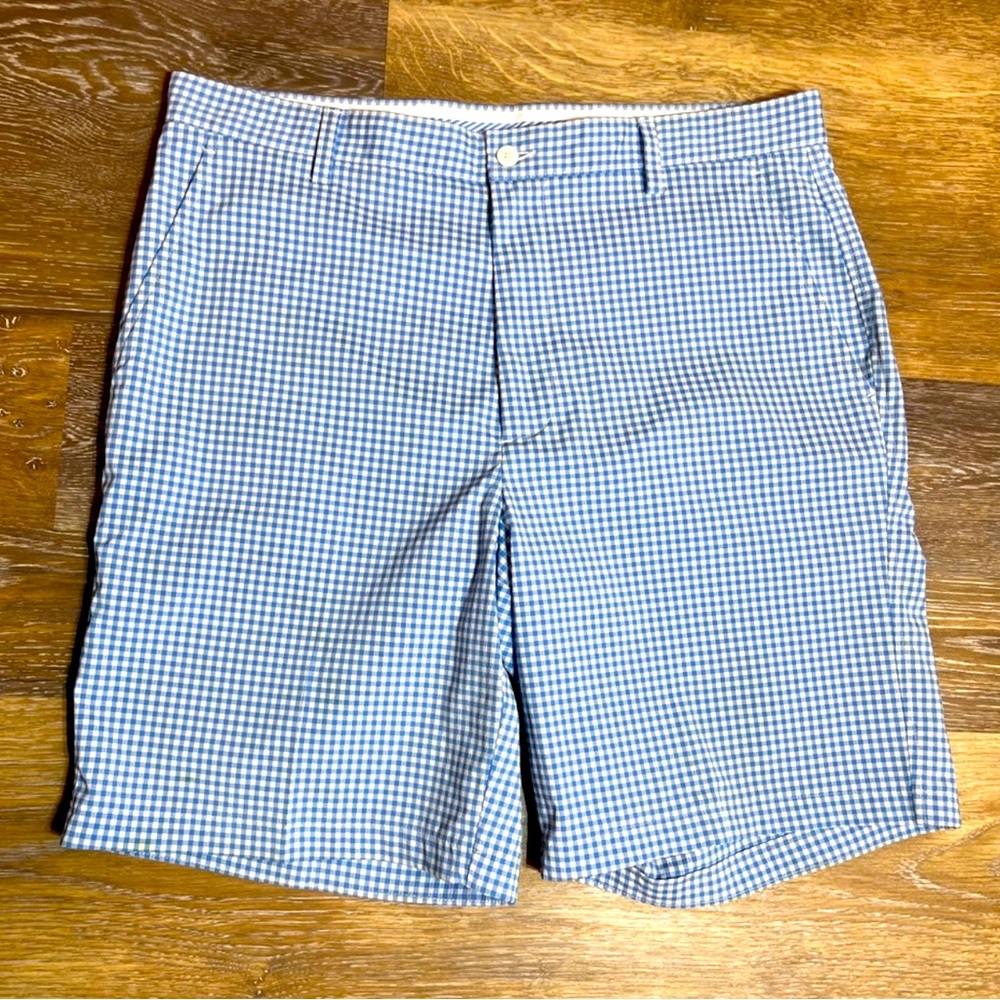 NWOT FootJoy Gingham Chino Golf Shorts Size 36